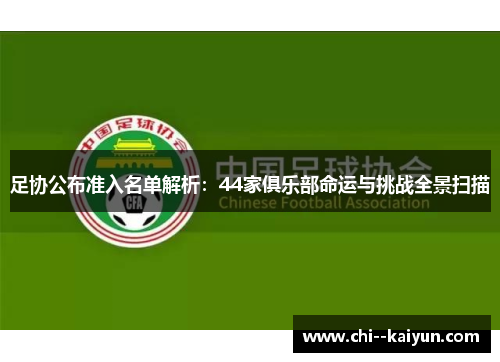 足协公布准入名单解析：44家俱乐部命运与挑战全景扫描